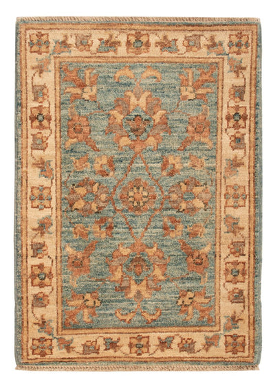 Ziegler Teppich 52x73cm - Orientteppich - türkis