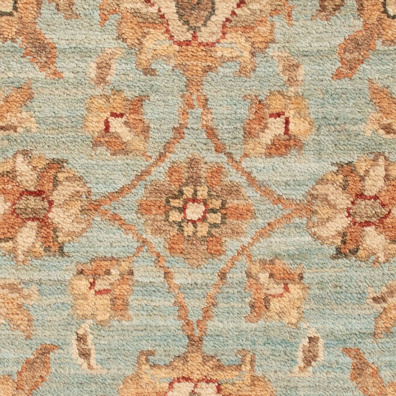 Ziegler Teppich 50x70cm - Orientteppich - türkis