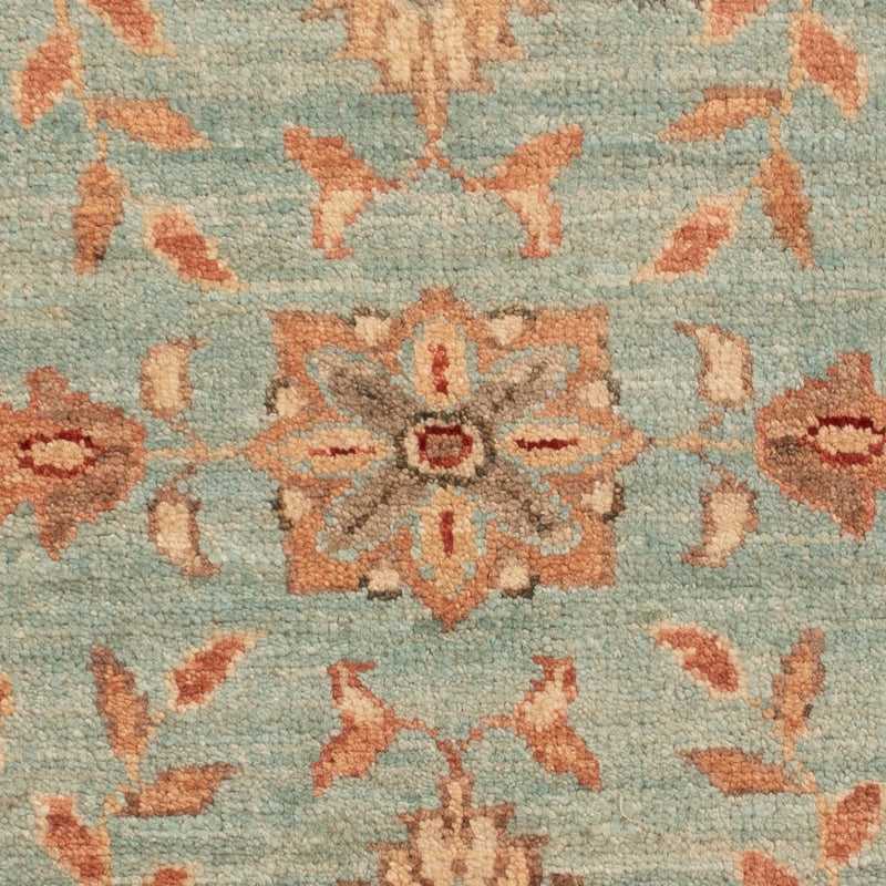 Ziegler Teppich 57x74cm - Orientteppich - hellblau