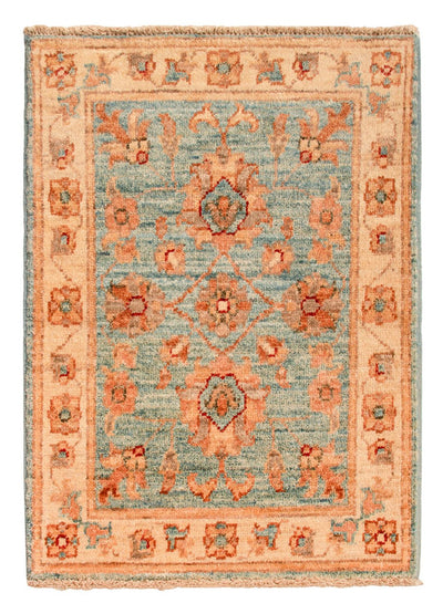 Ziegler Teppich 53x70cm - Orientteppich - hellblau