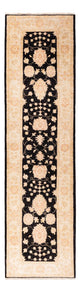Ziegler Teppich 78x309cm - Orientteppich - dunkelblau