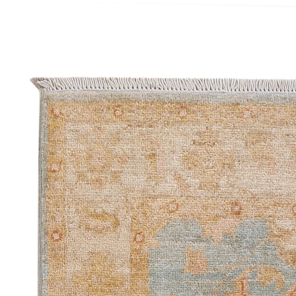 Ziegler Teppich 70x202cm - Orientteppich - hellblau