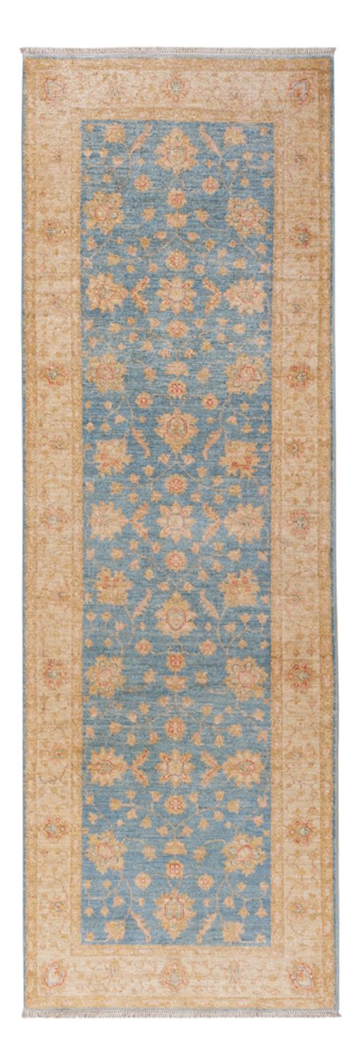 Ziegler Teppich 80x250cm - Orientteppich - blau