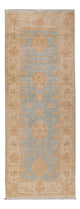 Ziegler Teppich 71x203cm - Orientteppich - hellblau