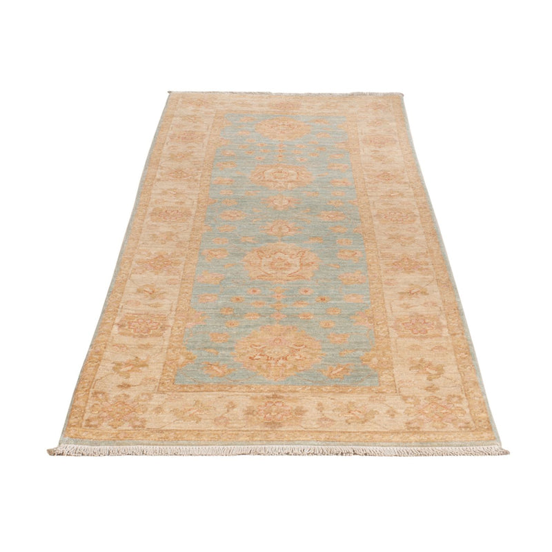 Ziegler Teppich 71x203cm - Orientteppich - hellblau