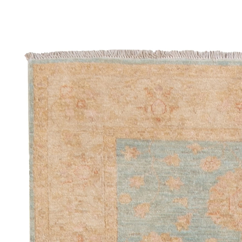 Ziegler Teppich 103x390cm - Orientteppich - hellblau