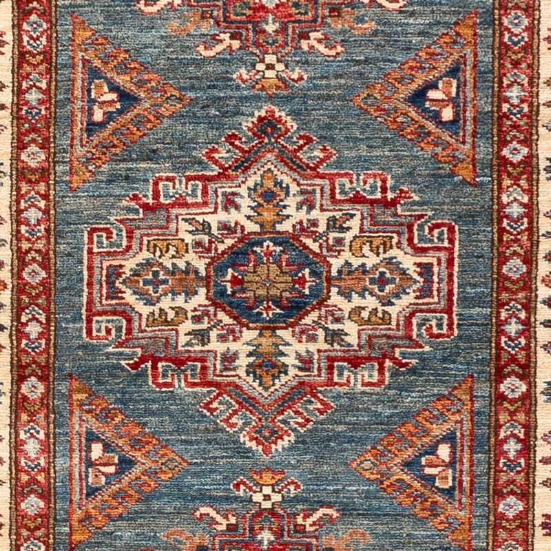 Läufer Ziegler - Kazak - 75 x 246 cm - mehrfarbig
