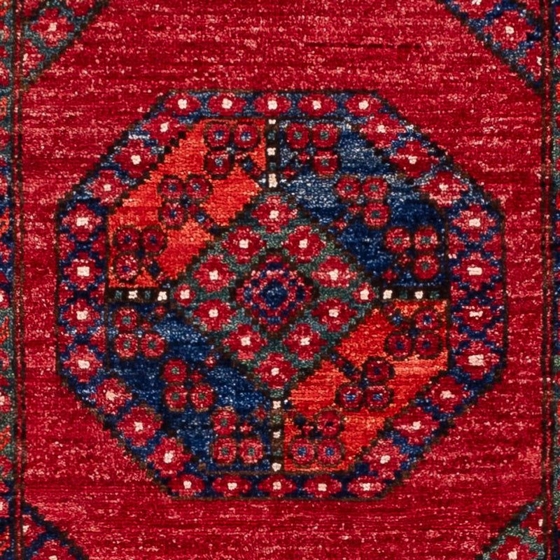 Afghan Teppich 87x216cm - Orientteppich - rot
