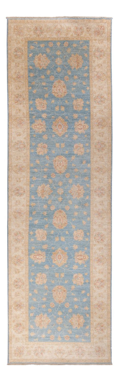 Ziegler Teppich 121x396cm - Orientteppich - hellblau