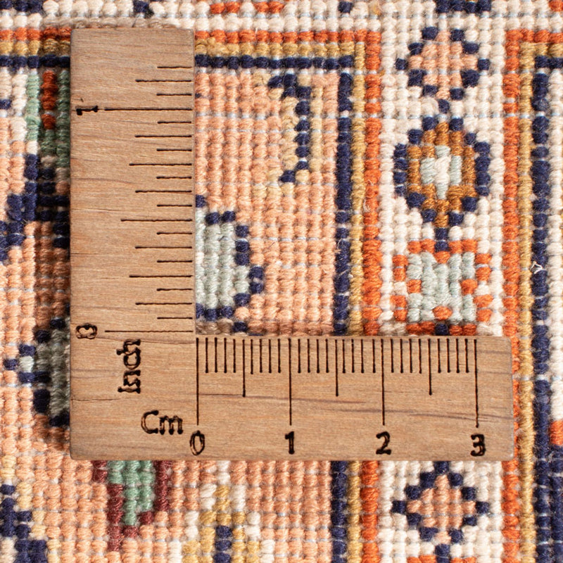Kaschmir Seide Teppich 97x452cm - Orientteppich - creme
