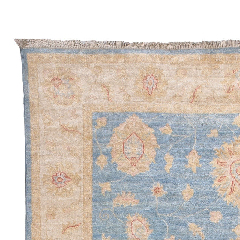 Ziegler Teppich 143x485cm - Orientteppich - hellblau