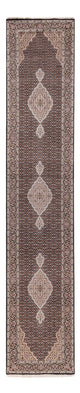 Indo Täbriz Teppich 82x406cm - Orientteppich - anthrazit