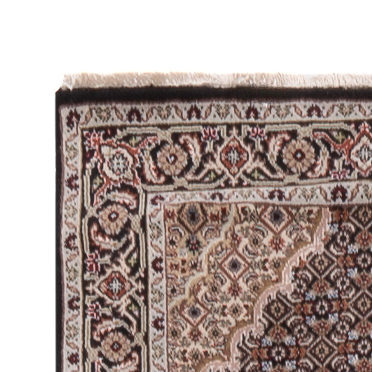 Indo Täbriz Teppich 82x406cm - Orientteppich - anthrazit