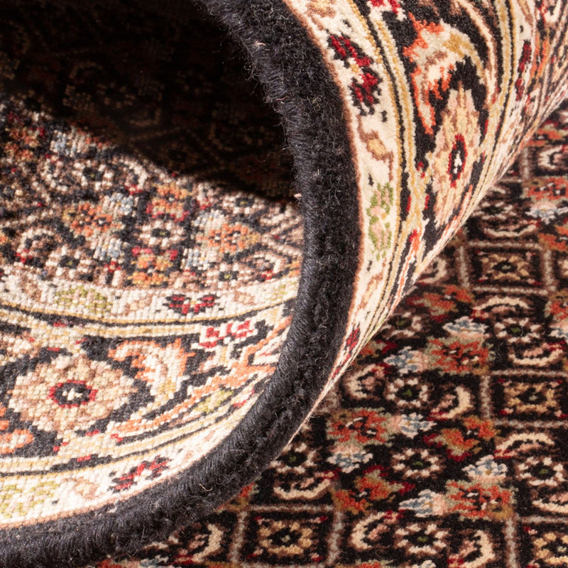 Indo Täbriz Teppich 82x406cm - Orientteppich - anthrazit