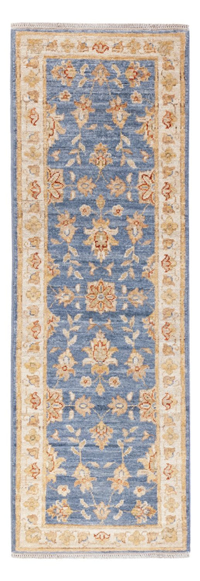 Ziegler Teppich 48x153cm - Orientteppich - hellblau