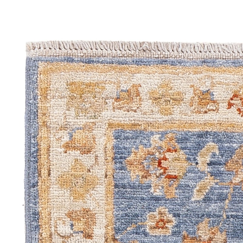 Ziegler Teppich 48x153cm - Orientteppich - hellblau