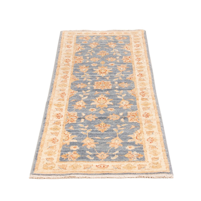 Ziegler Teppich 48x153cm - Orientteppich - hellblau