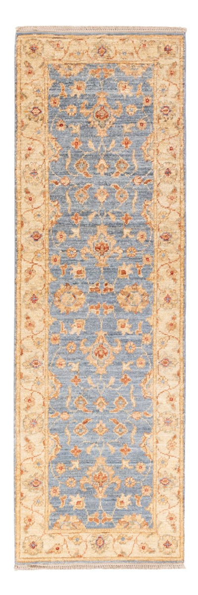 Ziegler Teppich 50x150cm - Orientteppich - blau