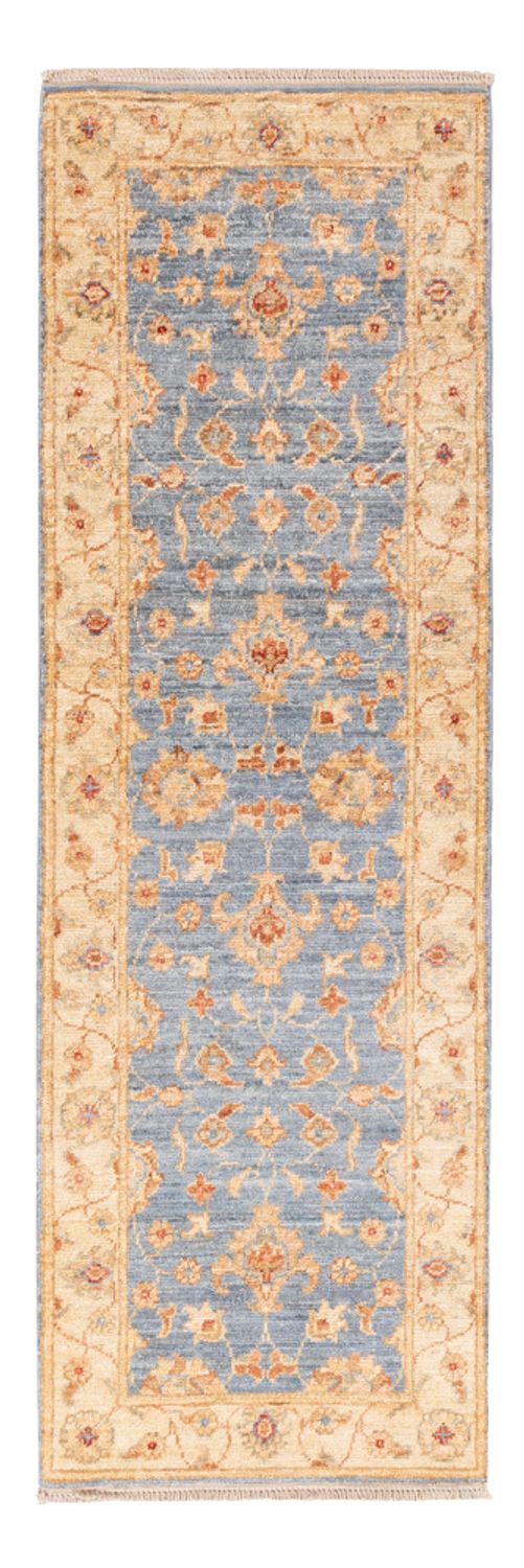 Ziegler Teppich 50x150cm - Orientteppich - blau