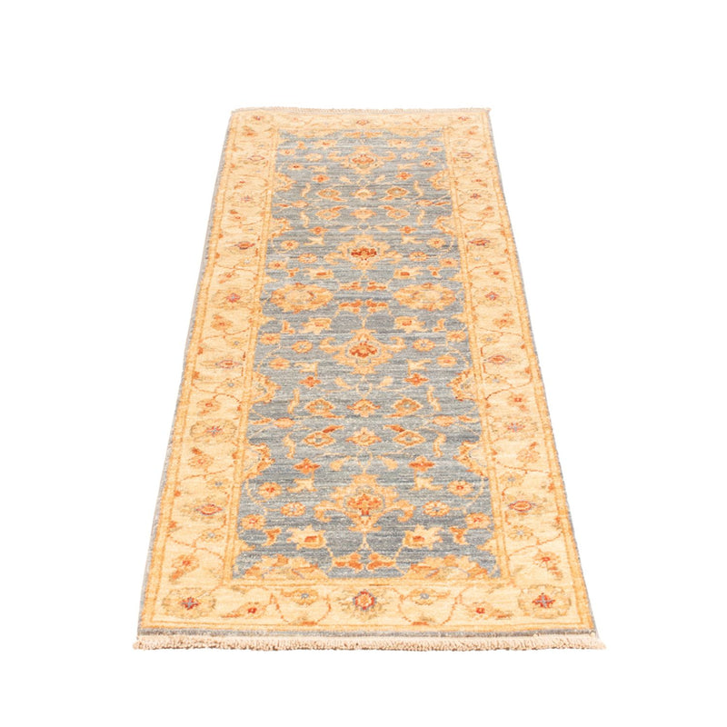 Ziegler Teppich 50x150cm - Orientteppich - blau
