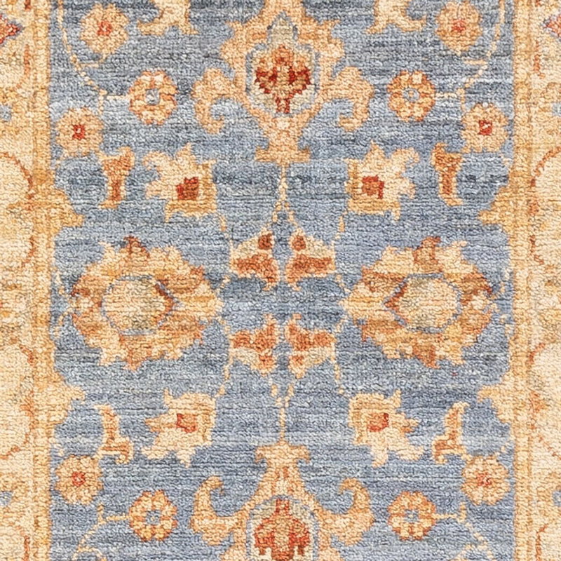 Ziegler Teppich 49x150cm - Orientteppich - blau