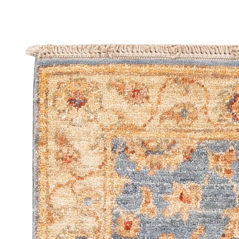 Ziegler Teppich 49x150cm - Orientteppich - blau