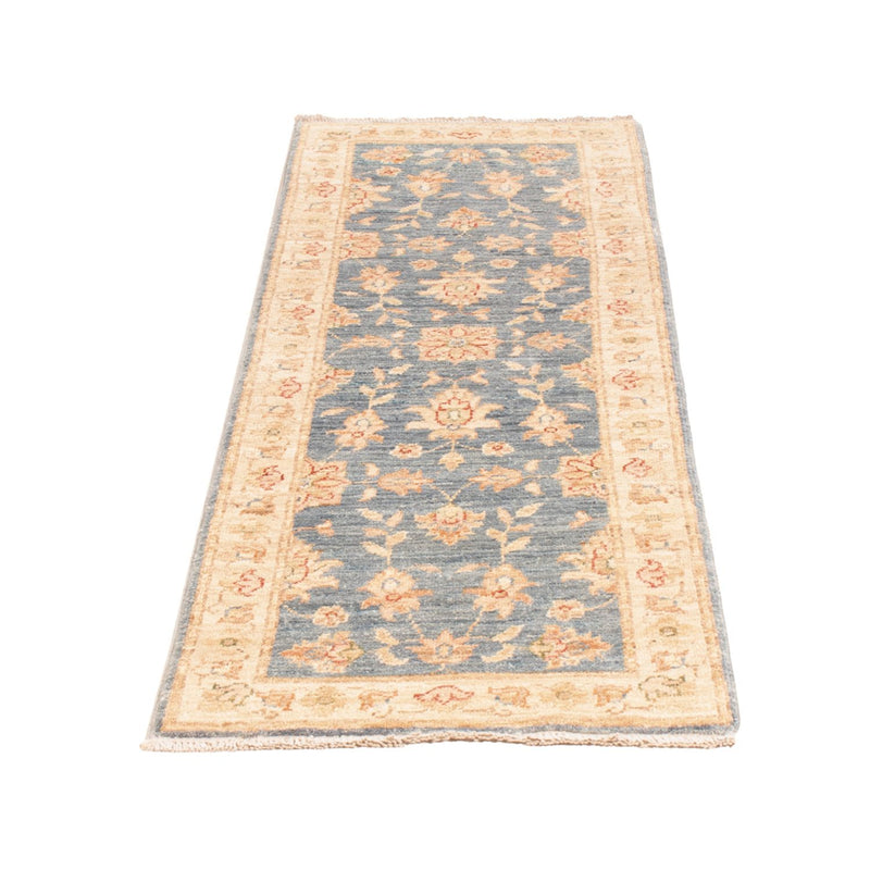 Ziegler Teppich 48x150cm - Orientteppich - blau