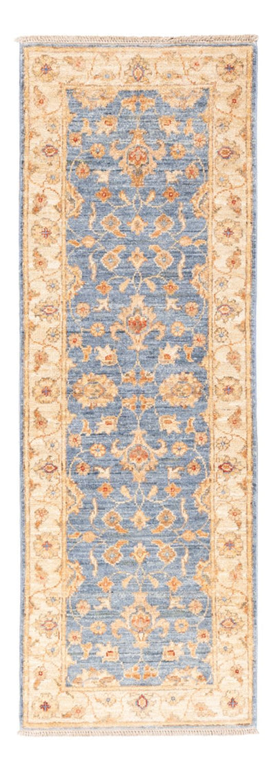 Ziegler Teppich 50x148cm - Orientteppich - blau