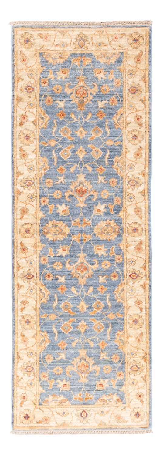 Ziegler Teppich 50x148cm - Orientteppich - blau