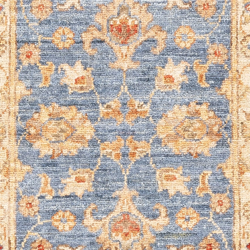 Ziegler Teppich 50x148cm - Orientteppich - blau