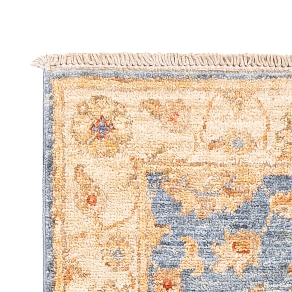 Ziegler Teppich 50x148cm - Orientteppich - blau
