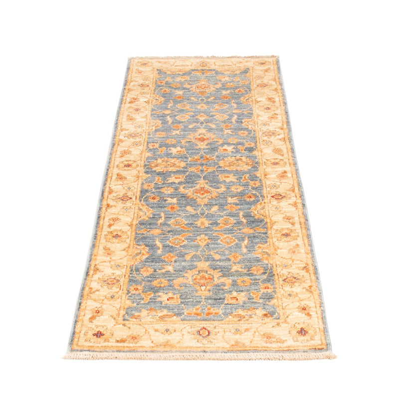 Ziegler Teppich 50x148cm - Orientteppich - blau