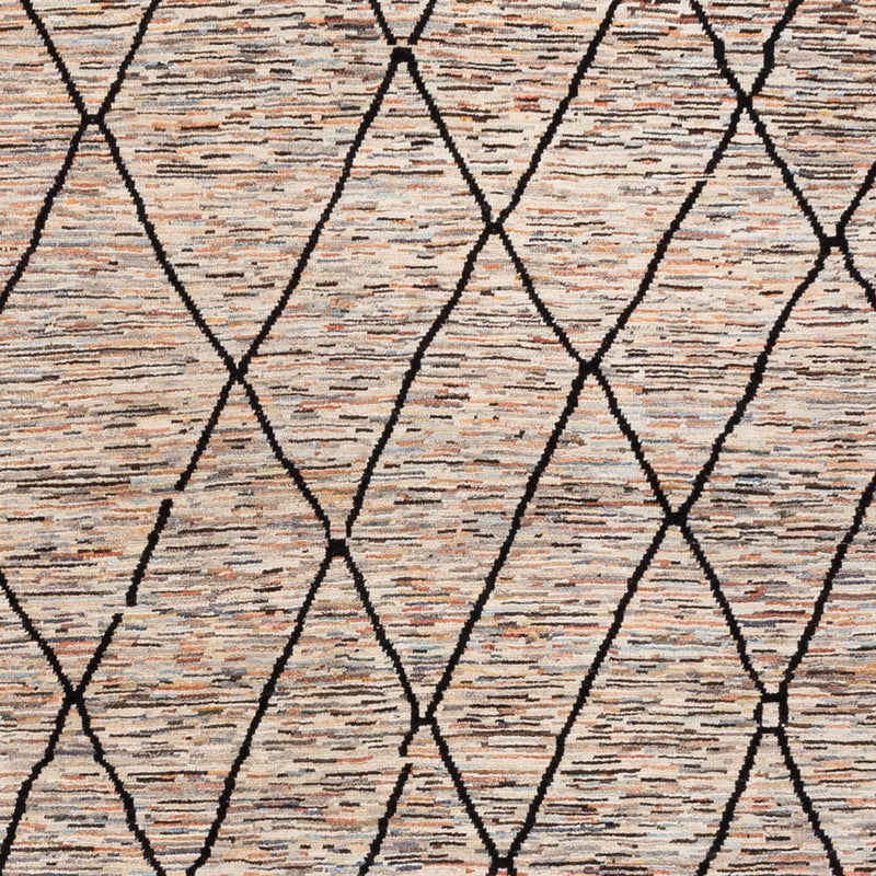 Designer Teppich 218x284cm - dunkelbeige