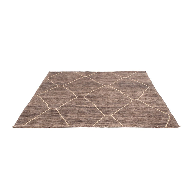 Berber Teppich 158x194cm - Wollteppich - dunkelgrau
