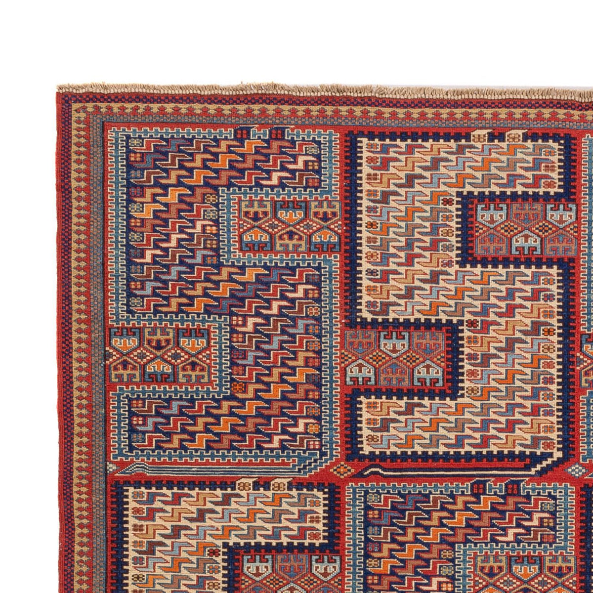 Kelim Afghan Teppich 157x217cm - mehrfarbig