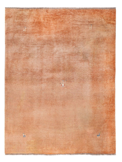 Gabbeh Persisch Teppich 155x195cm - Perserteppich Wollteppich - terrakotta