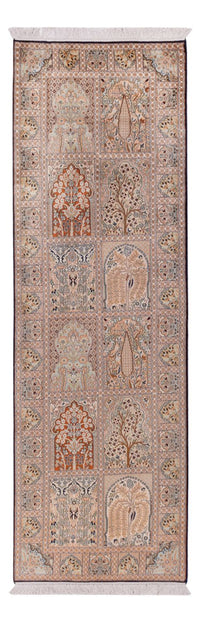 Kaschmir Seide Teppich 79x259cm - Orientteppich - beige – product image