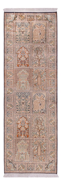 Kaschmir Seide Teppich 80x243cm - Orientteppich - beige – product image