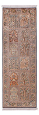 Kaschmir Seide Teppich 79x237cm - Orientteppich - beige