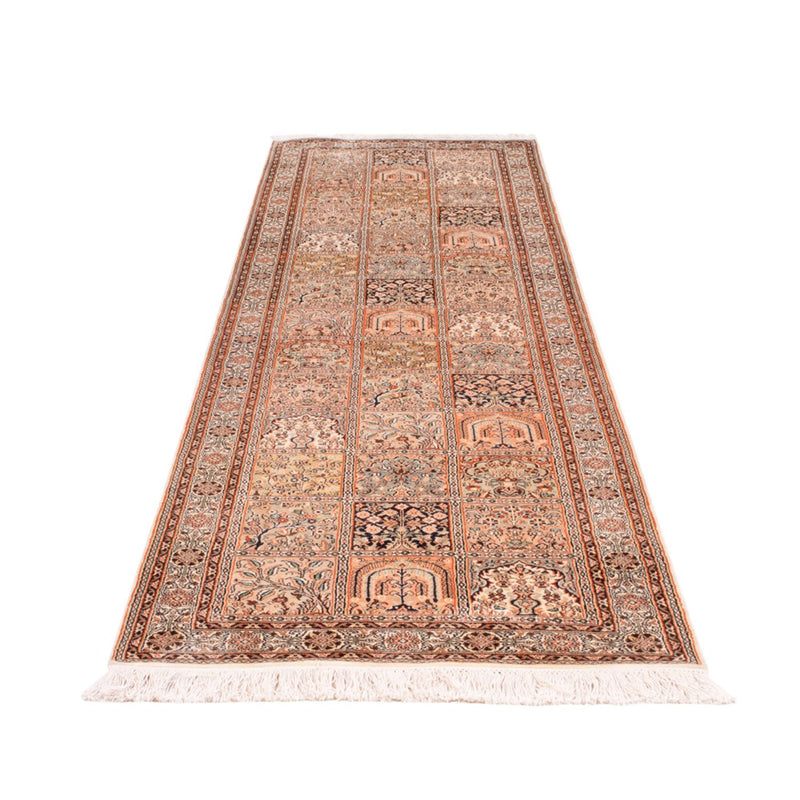 Kaschmir Seide Teppich 81x305cm - Orientteppich - beige