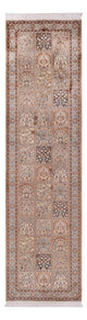 Kaschmir Seide Teppich 81x307cm - Orientteppich - beige
