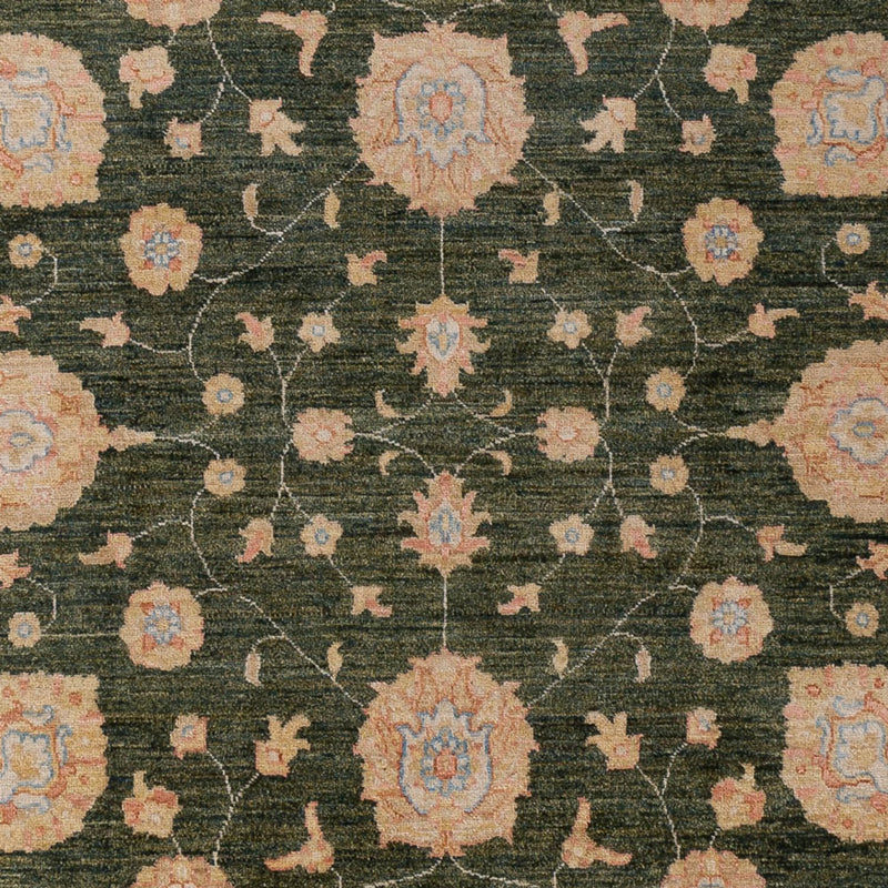 Ziegler Teppich - 205 x 298 cm - dunkelgrün