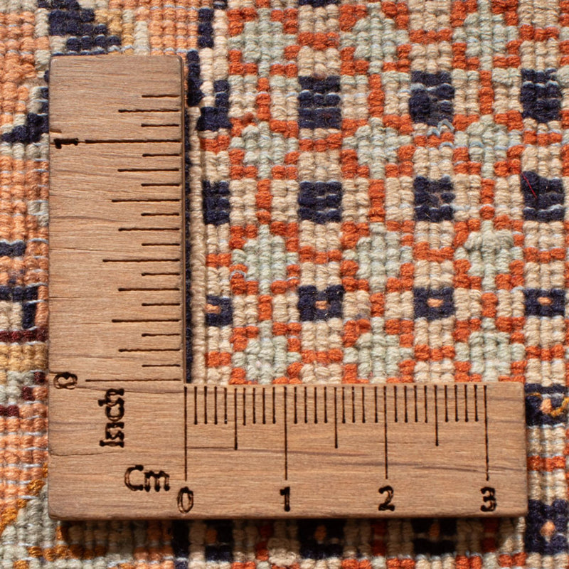 Kaschmir Seide Teppich 77x296cm - Orientteppich - dunkelbeige