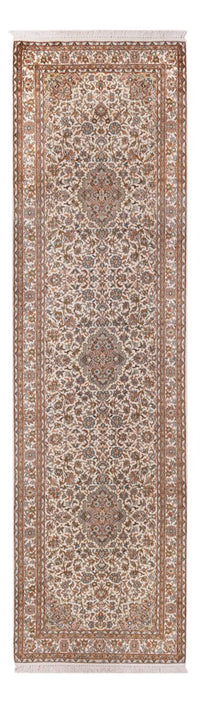 Kaschmir Seide Teppich 81x290cm - Orientteppich - dunkelbeige – product image