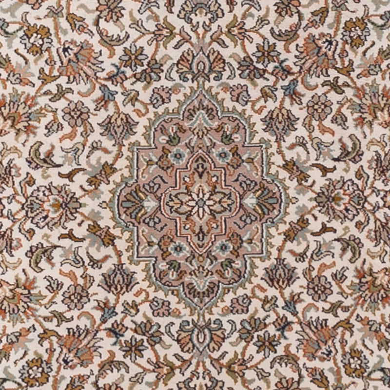 Kaschmir Seide Teppich 81x290cm - Orientteppich - dunkelbeige