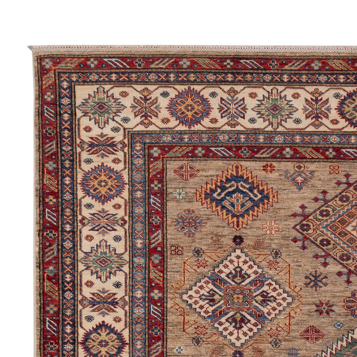 Ziegler Teppich - Kazak - 204 x 295 cm - dunkelbeige