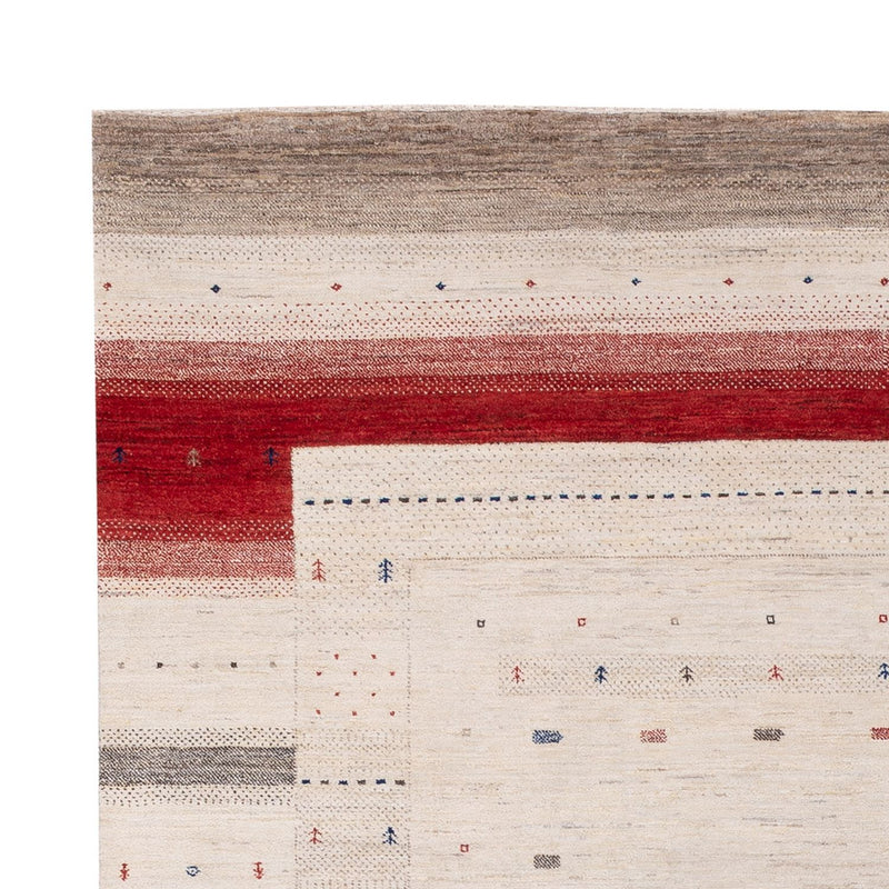 Indo Loribaft Teppich 202x306cm - Wollteppich - creme