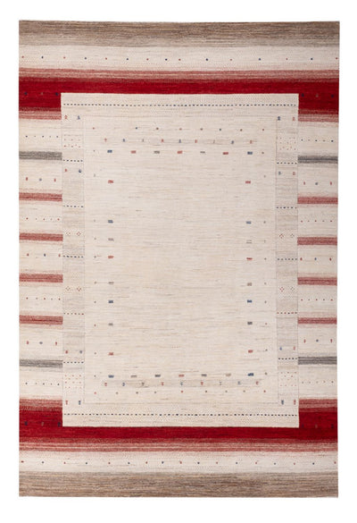 Indo Loribaft Teppich 200x306cm - Wollteppich - creme