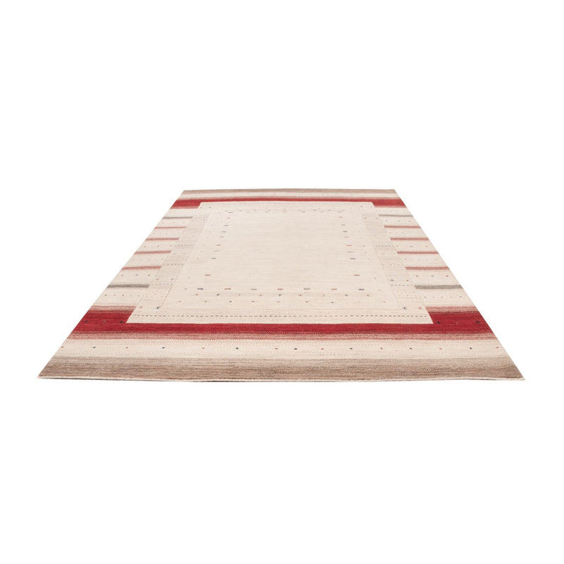 Indo Loribaft Teppich 200x306cm - Wollteppich - creme