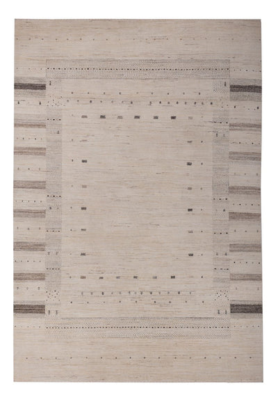 Indo Loribaft Teppich 202x295cm - Wollteppich - creme